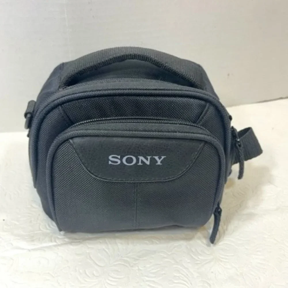 Sony Soft Camcorder/Camera Carrying Case w/Adj Strap & Handle Black 6x4x5